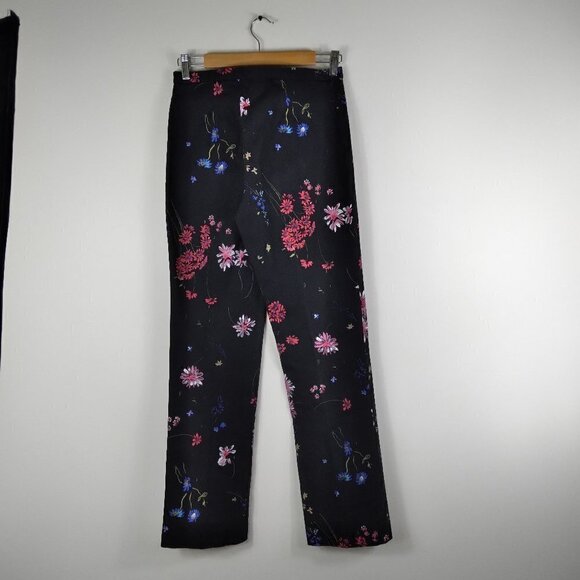 Willi Smith Stretch Black Jeans with Painted Spring Wildflowers Sz 4 - Picture 2 of 8